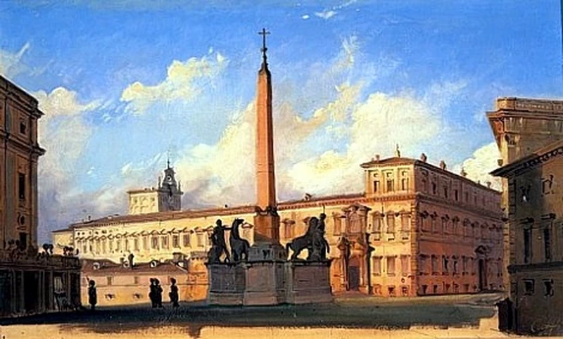 La Piazza di Monte Cavallo - Museo di Roma a palazzo Braschi